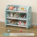 Multi-Purpose Toy Organizer Bookcase for Kids Room