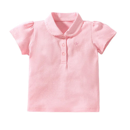 Little Girls Shorts Sleeve Polo Shirts for Summer childrensterritory