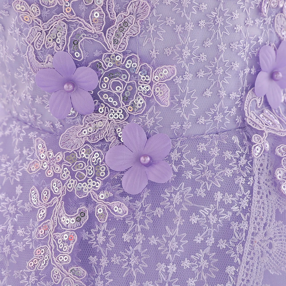 Baby Girl Lace Embroidered Formal Occasion Gowns