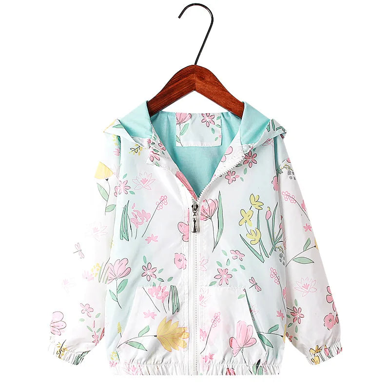 Kids Girls Lovely Cartoon Animal Design Hooded Jackets childrensterritory