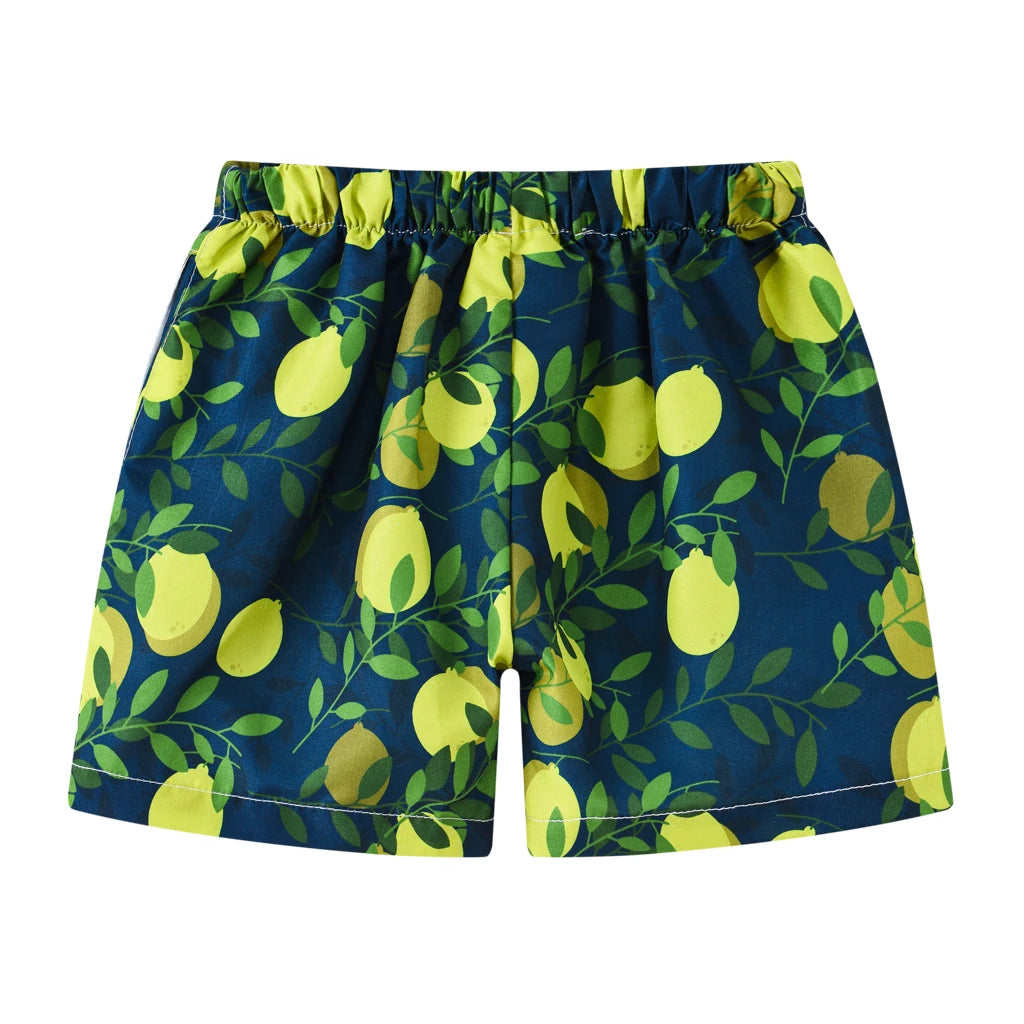 Cartoon Print Kids Boys Summer Swimming Trunks