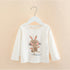 Long Sleeve Cartoon Print Cotton Kids Girls Tops childrensterritory