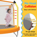 55'' Easy Assembly Kids Trampoline with Basketball Hoop childrensterritory