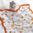 6 Layers 100% Cotton Breathable Newborn Swaddle childrensterritory