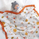 6 Layers 100% Cotton Breathable Newborn Swaddle childrensterritory