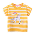 Cartoon Animal Design Little Girls Cotton T Shirts for Summer childrensterritory