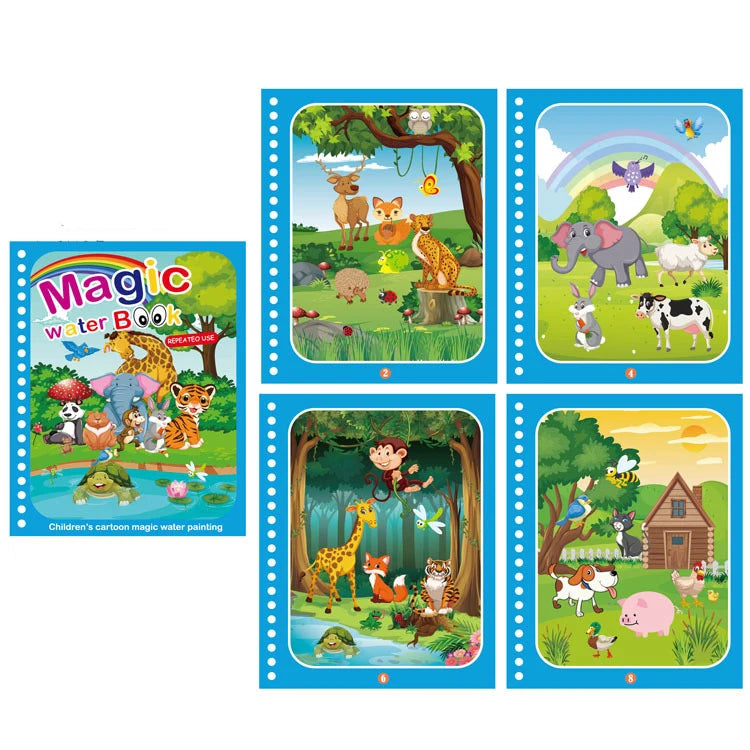 Kids Magic Water Coloring Books Toys for Birthday Gifts childrensterritory