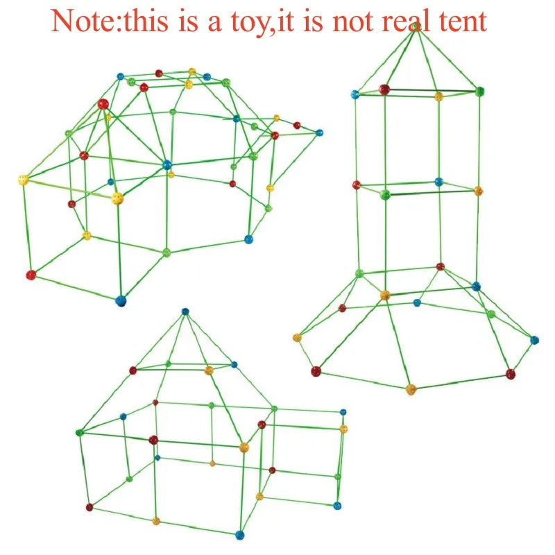 Kids DIY Tent House Building Sticks Educational Toys