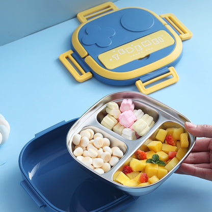 Portable Kids Lunch Box of Stainless Steel for Outings childrensterritory