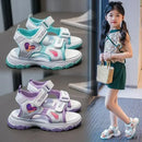 Kids Girls Letter Print Design Non-slip Princess Beach Sandals