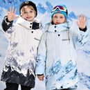 Warm Duck Down Padded Long Winter Snow Jacket for Kids childrensterritory