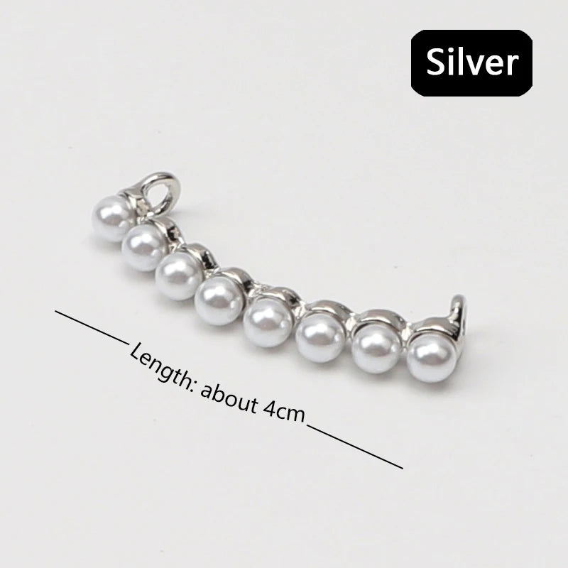 Pearl Shiny Rhinestone Sneaker Shoelace Clips for Girls childrensterritory