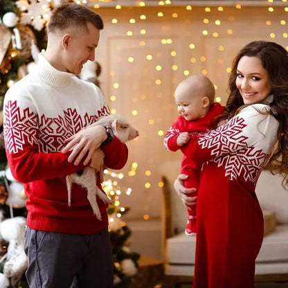 Christmas Family Look: Turtleneck Sweater and Knit Dress childrensterritory
