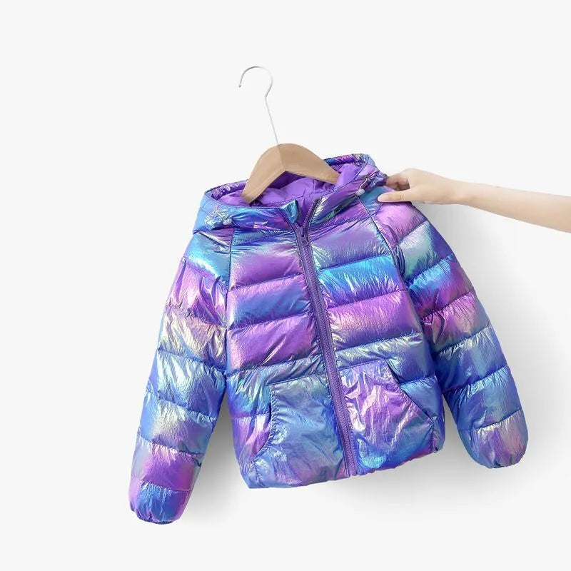 Colorful, Bright Hooded Duck Down Jackets for Babies and Kids childrensterritory