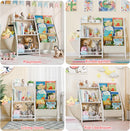 Kids 3-Tier Book Sling Shelf and Toy Storage Organizer