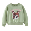 Full-Sleeve Cartoon Print Sweatshirts For Girls childrensterritory