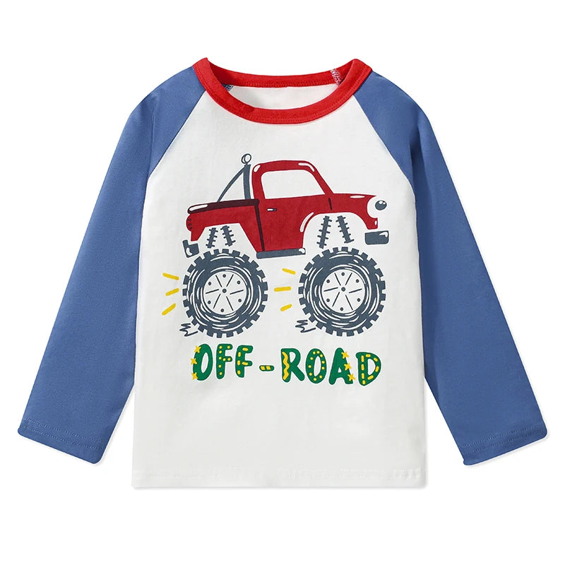 Full Sleeves Cartoon Design Boys Shirts childrensterritory