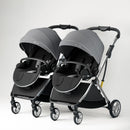 Luxury High-View Detachable Twin Baby Stroller childrensterritory