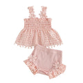 Newborn Girls Printed 2 Piece Muslin Clothes Sets