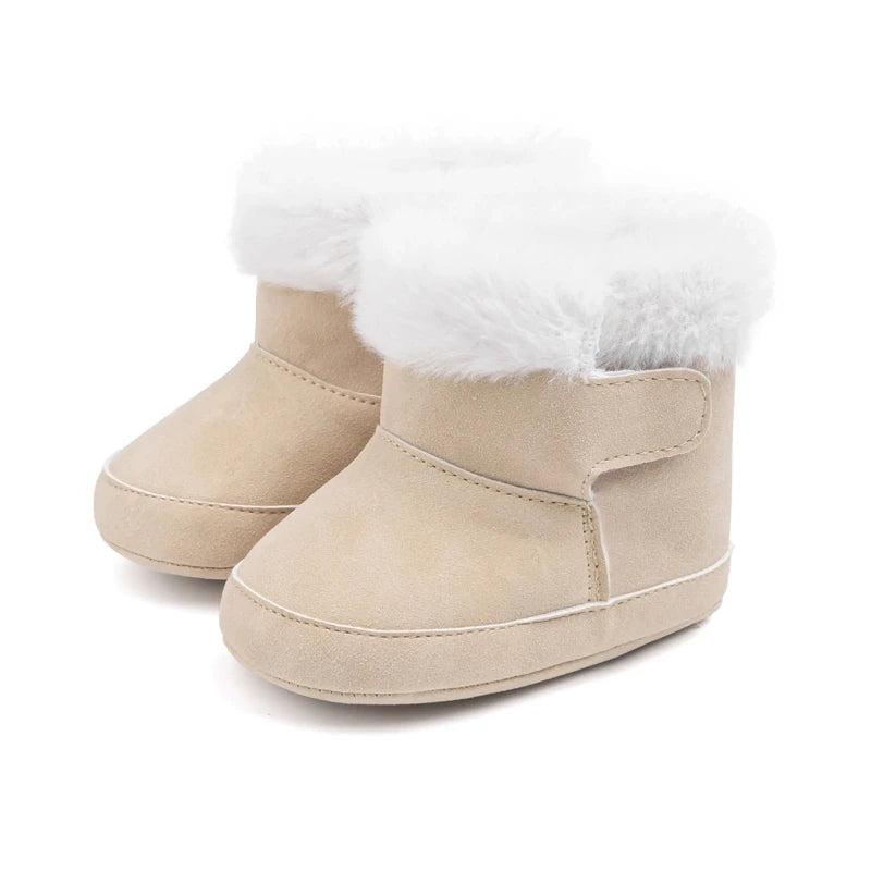 Baby Kids Fur Design Soft Casual Shoes