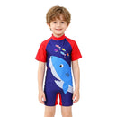 Kids Girls One-Piece Cartoon Print UV Swimsuits