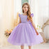 Kids Girls Big Bow Design Tulle Princess Dresses for Summer childrensterritory