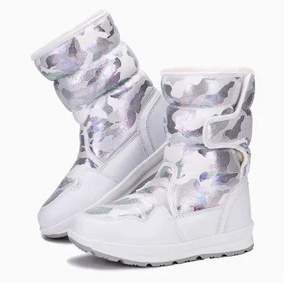 Kids Girls Non Slip Warm Waterproof Long Snow Boots