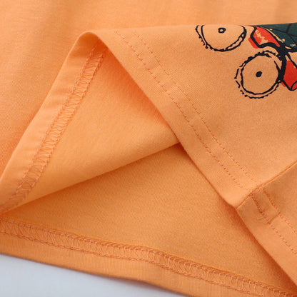 Little Boys Excavators Print Cotton T-shirts for Summer childrensterritory