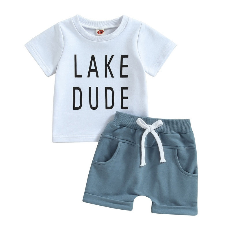 Baby Boys Short Sleeve Tops and Shorts Set for Summer childrensterritory