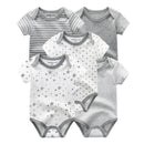 5-pack Baby Boy Summer Rompers