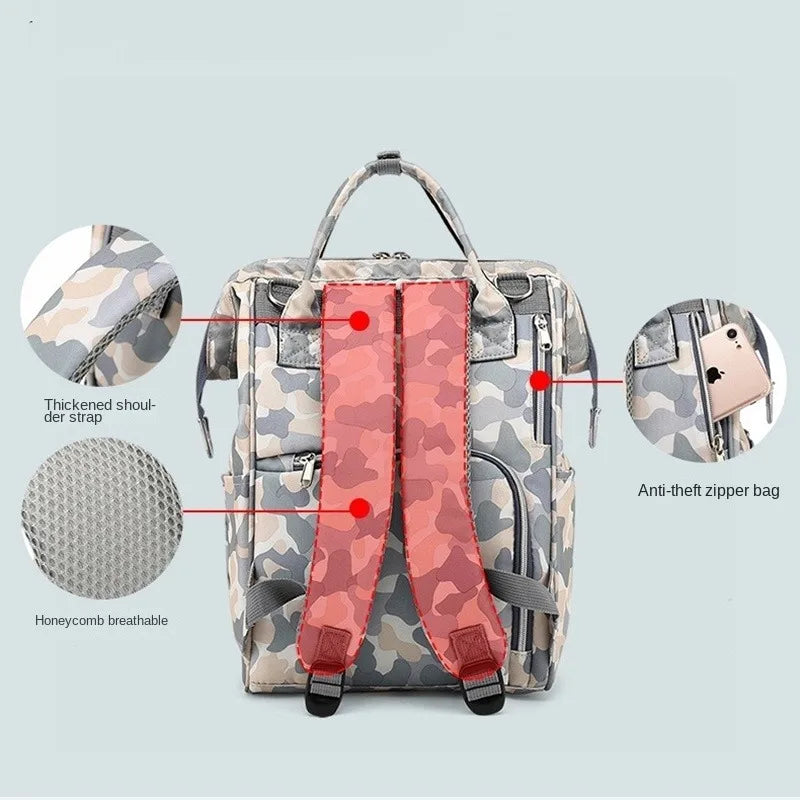 Multifunctional Baby Diaper Backpack With USB Port childrensterritory