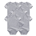 Short Sleeves Cartoon Print Soft Bodysuits For Baby Boys And Girls childrensterritory