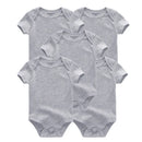 Short Sleeves Cartoon Print Soft Bodysuits For Baby Boys And Girls childrensterritory