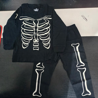 Long-Sleeved Cartoon Print Autumn Kids Clothing Set