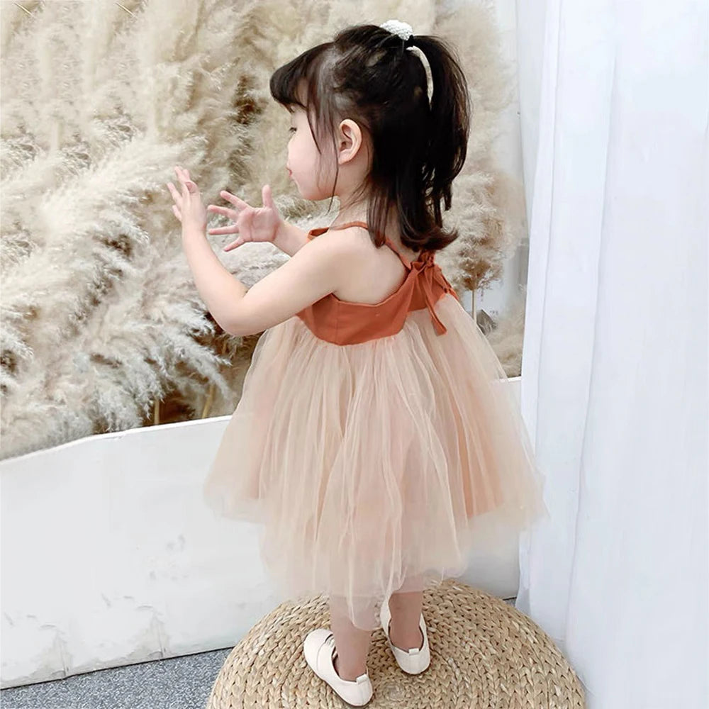 Baby Girl Backless Tutu Birthday Dress For Summer