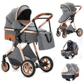 3 in 1 Portable High Landscape Luxury Baby Stroller