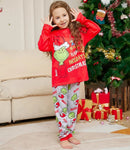 GRC Cartoon Print Matching Christmas Family Pajamas childrensterritory
