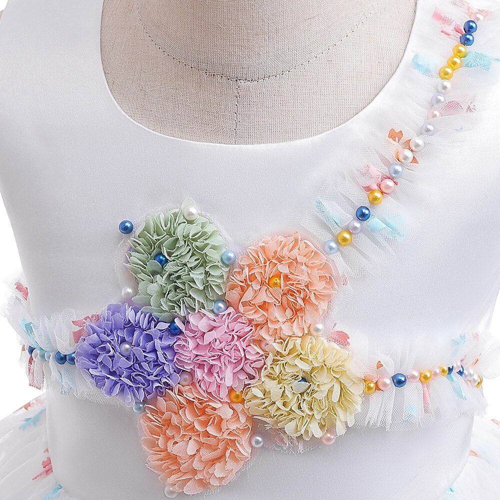Kids Girls Colorful Flowers&