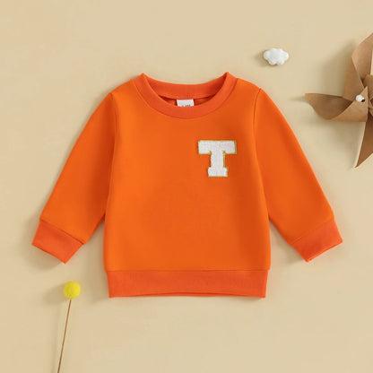 Kids Round Neck Long Sleeves Stylish Winter Sweatshirt