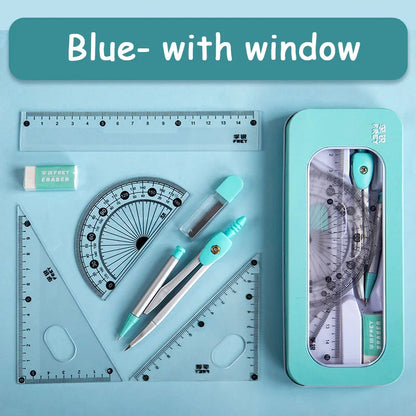 7 Pcs/set Multi-Functional Mathematical Rulers Set childrensterritory