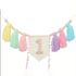 Handmade Wooden Bead Tassel Garland Prop for First Birthday childrensterritory