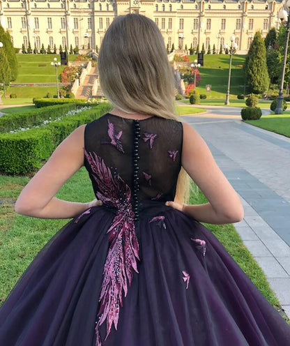 Magnificent Appliques and Beads Design Girls Pageant Gown for Prom childrensterritory