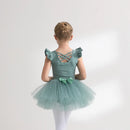 Kids' Girls' Designer Gymnastics Ballet Leotard with Tutu Skirt