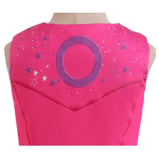 Kids Girls Starry Vest Top Pants Scarf Barbie Costume for Halloween