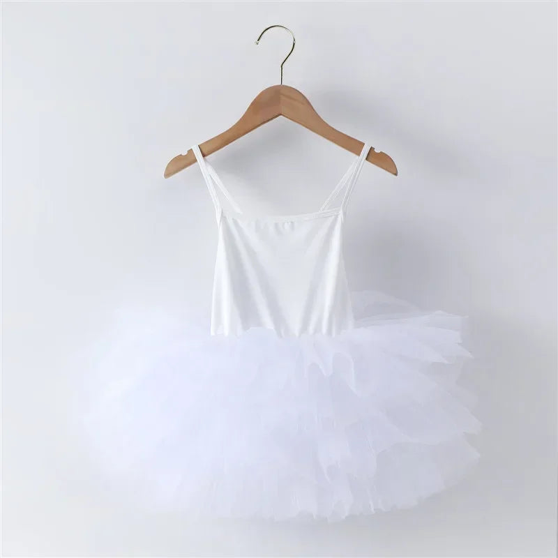 Tulle Puffy Tiered Long Tail Flower Girl Dresses For Wedding Party