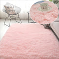 Soft Furry Rainbow Rugs for Kids Bedroom Decor