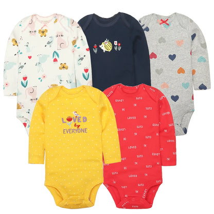 Baby Cartoon Printed Long Sleeve Cotton Jumpsuit