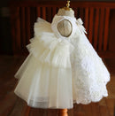 Vintage Lace Design Christening Dress for Baby Girls childrensterritory