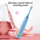 Kids Cartoon Design Electric Toothbrush With Extra Heads