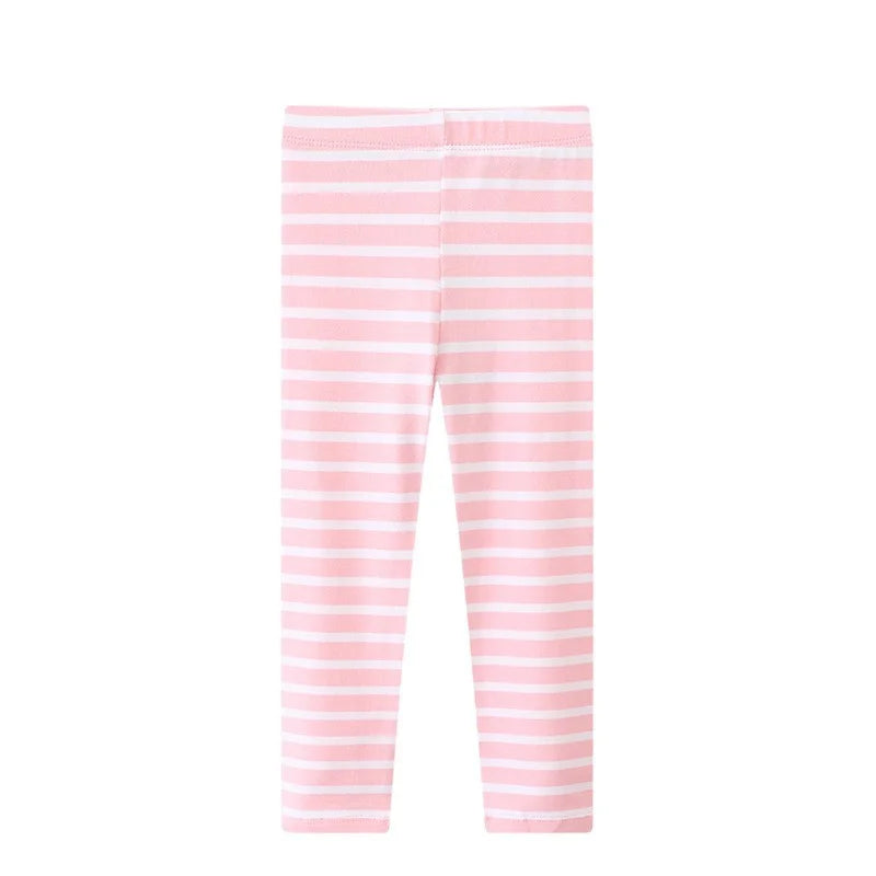 Kids Girls Colorful Striped Pencil Leggings Trousers